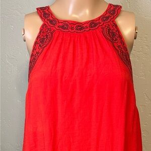 THML Embroidered RedDress Size M